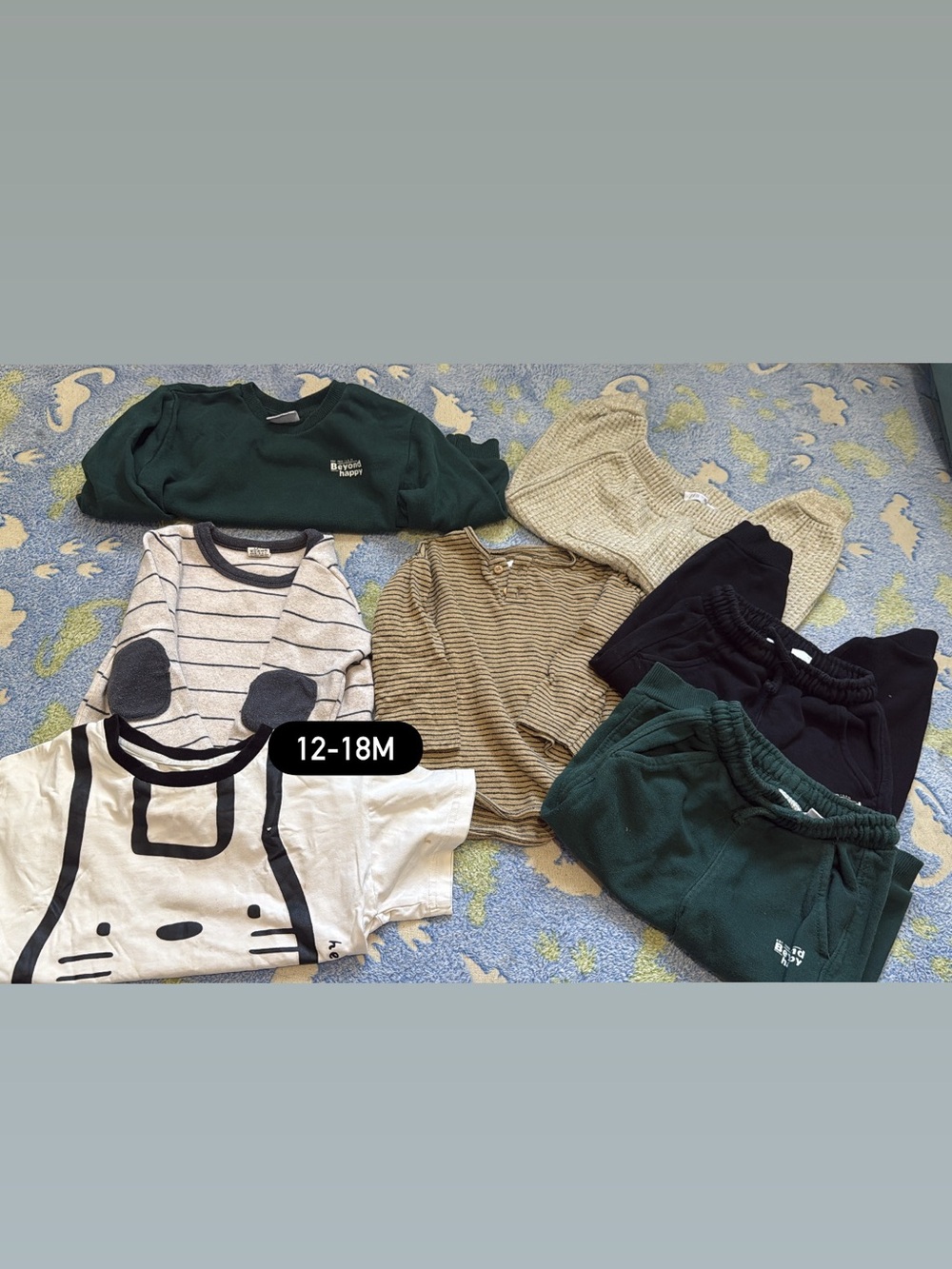 Zara Kids Matching Sets in Green, Black, Cream, Beige